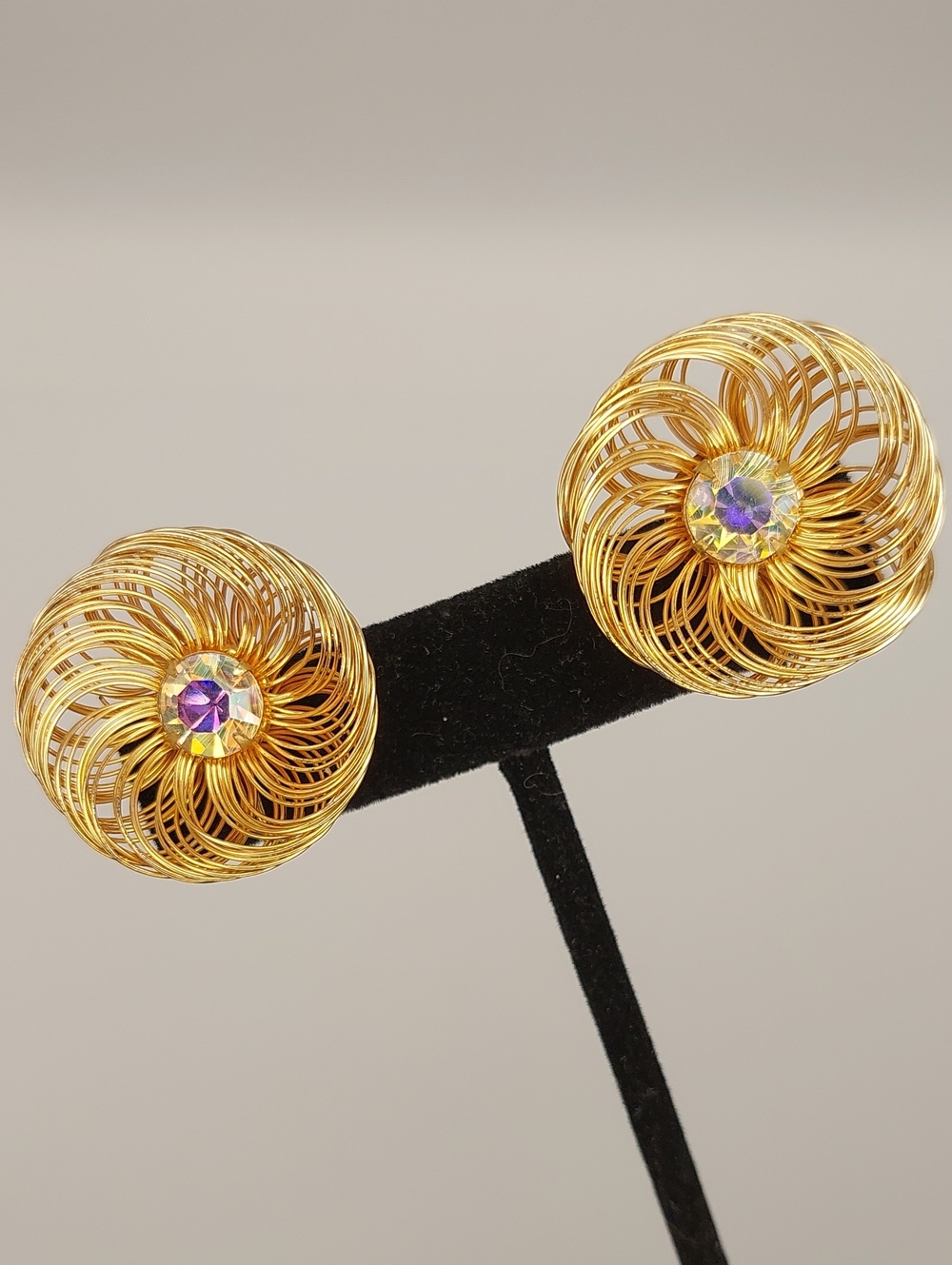 SARAH COVENTRY 1960 VTG Mid Century Mod Bud N Bloom Adjustable AB Clips